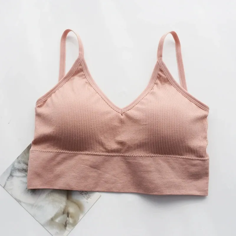 Women's Shockproof Sports Bra Vest - Push Up Seamless Running Yoga Bra for Gym Workout, Backless Sport Bra