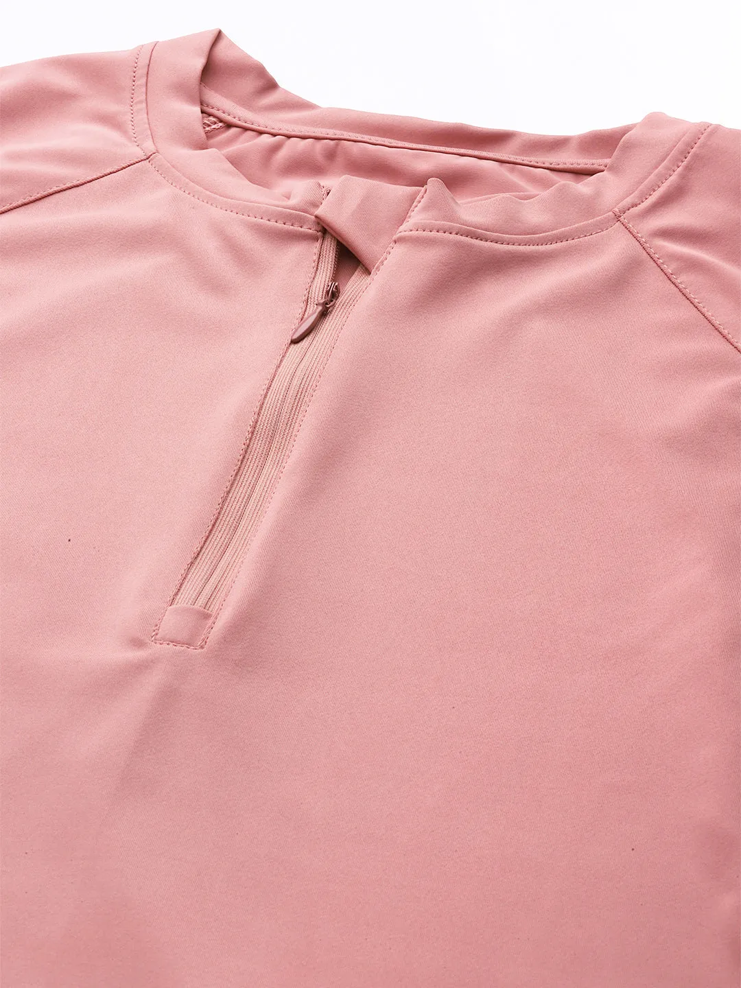 Women's Slim Fit Pink T-shirt