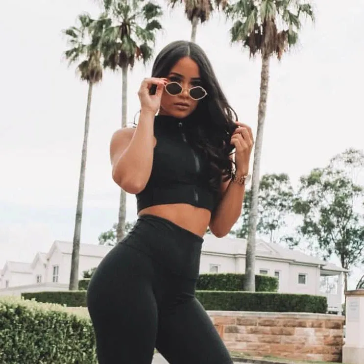 Women's Sport Outfit Suit for Fitness Gym Set, Dry Fit Workout Clothes, Tracksuit Sportswear