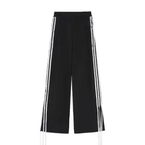 Women's Striped Braided Bow Sweatpants