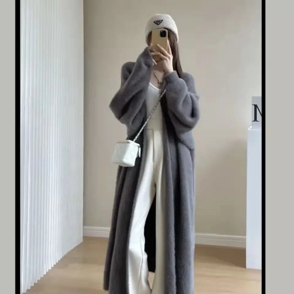 Women’s White Long Cardigan