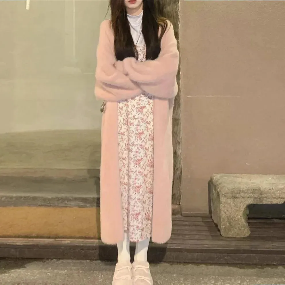 Women’s White Long Cardigan