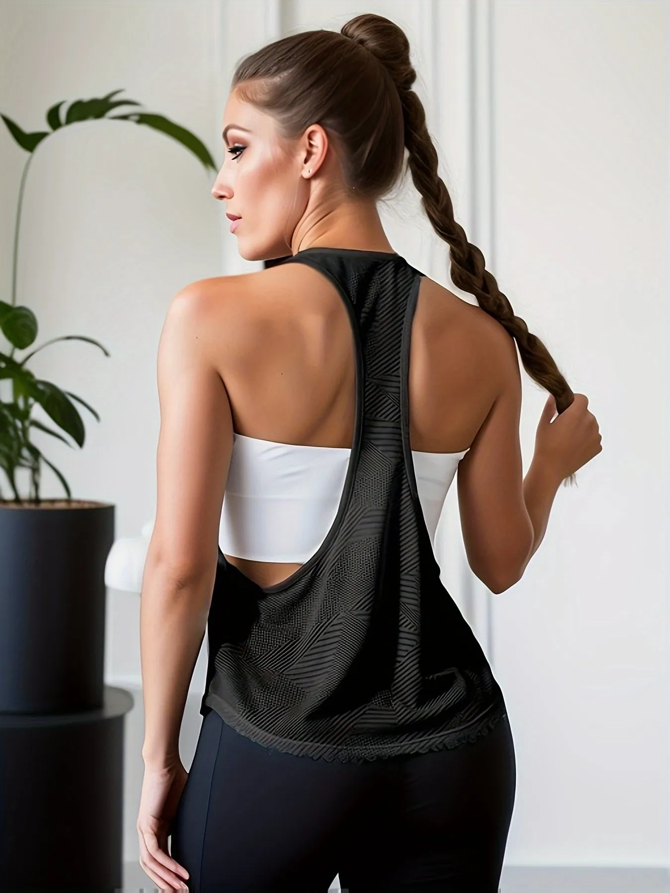 Women's Yoga Racerback Tank Top – Breathable, Quick-Dry & Sweat-Wicking