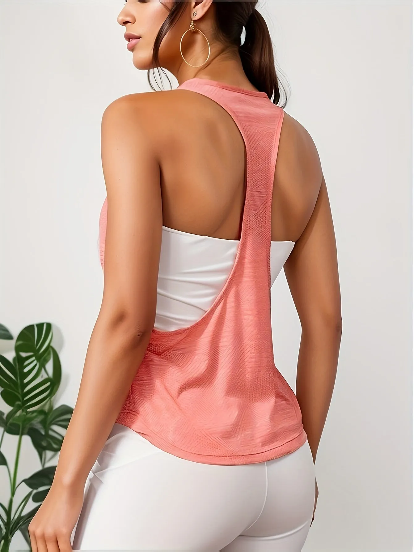 Women's Yoga Racerback Tank Top – Breathable, Quick-Dry & Sweat-Wicking