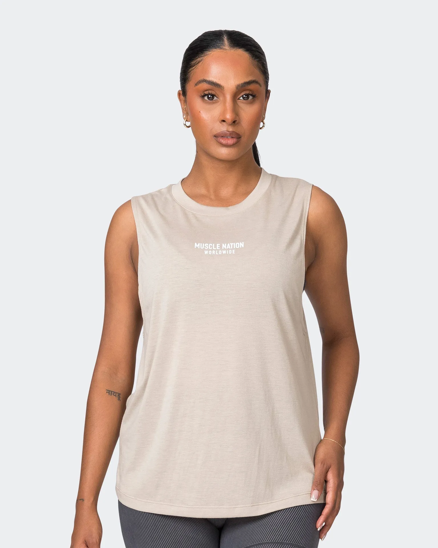 Worldwide Drop Arm Tank - Bone