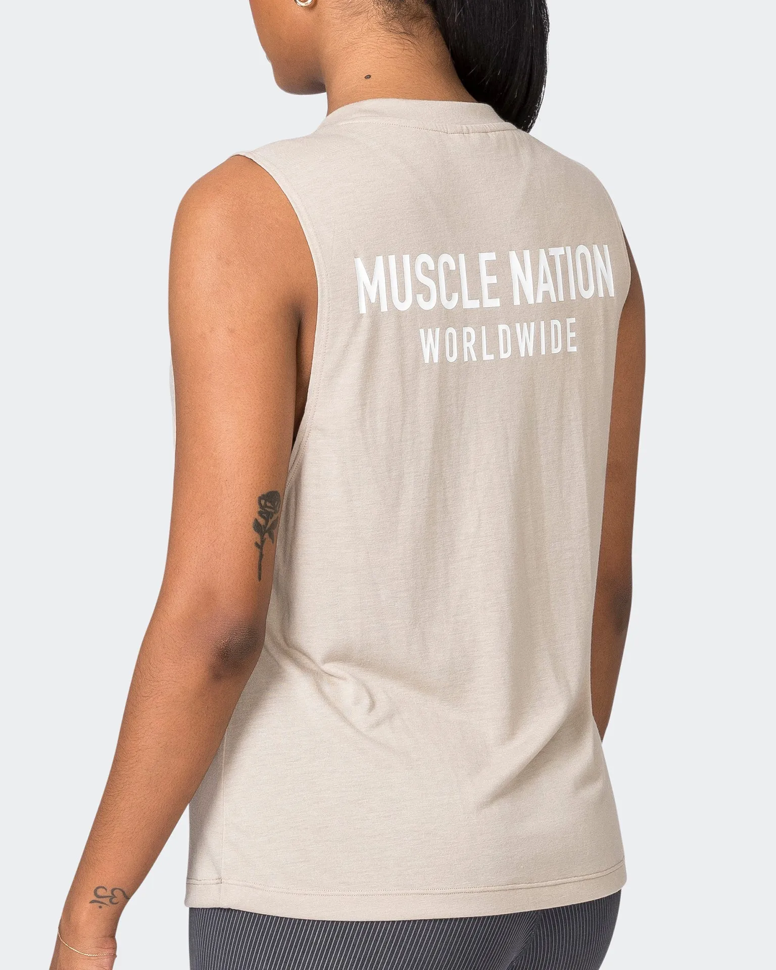 Worldwide Drop Arm Tank - Bone