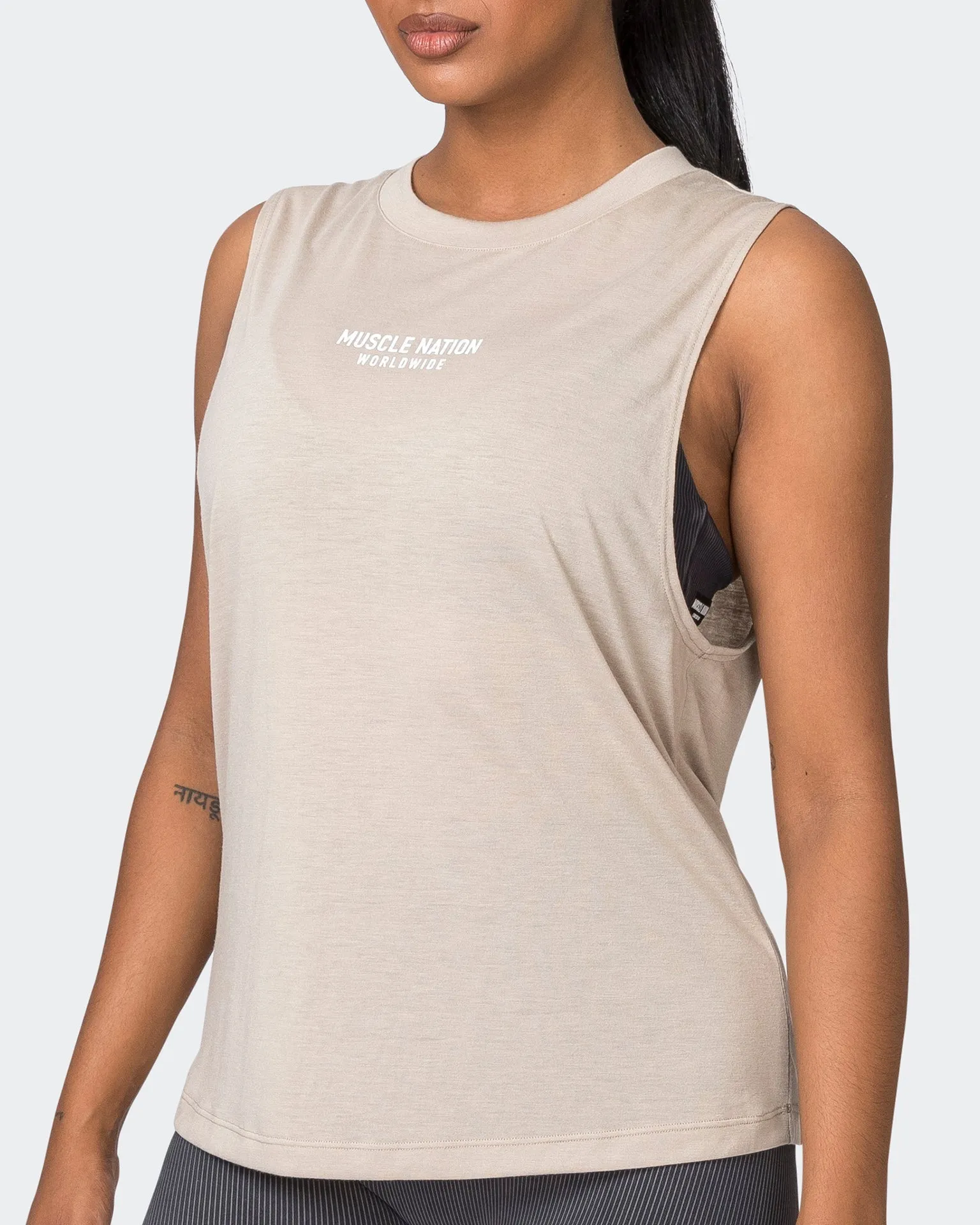 Worldwide Drop Arm Tank - Bone