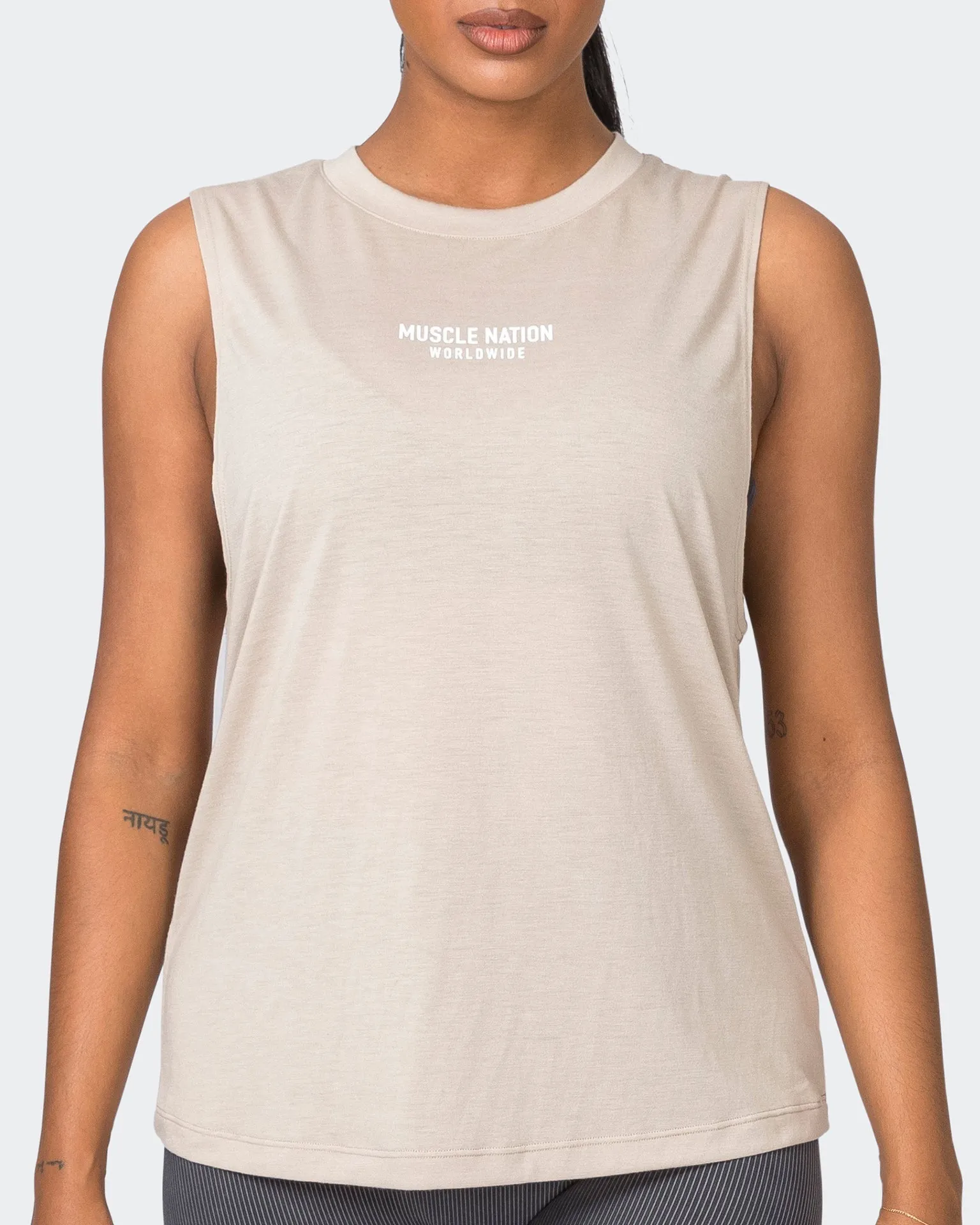 Worldwide Drop Arm Tank - Bone