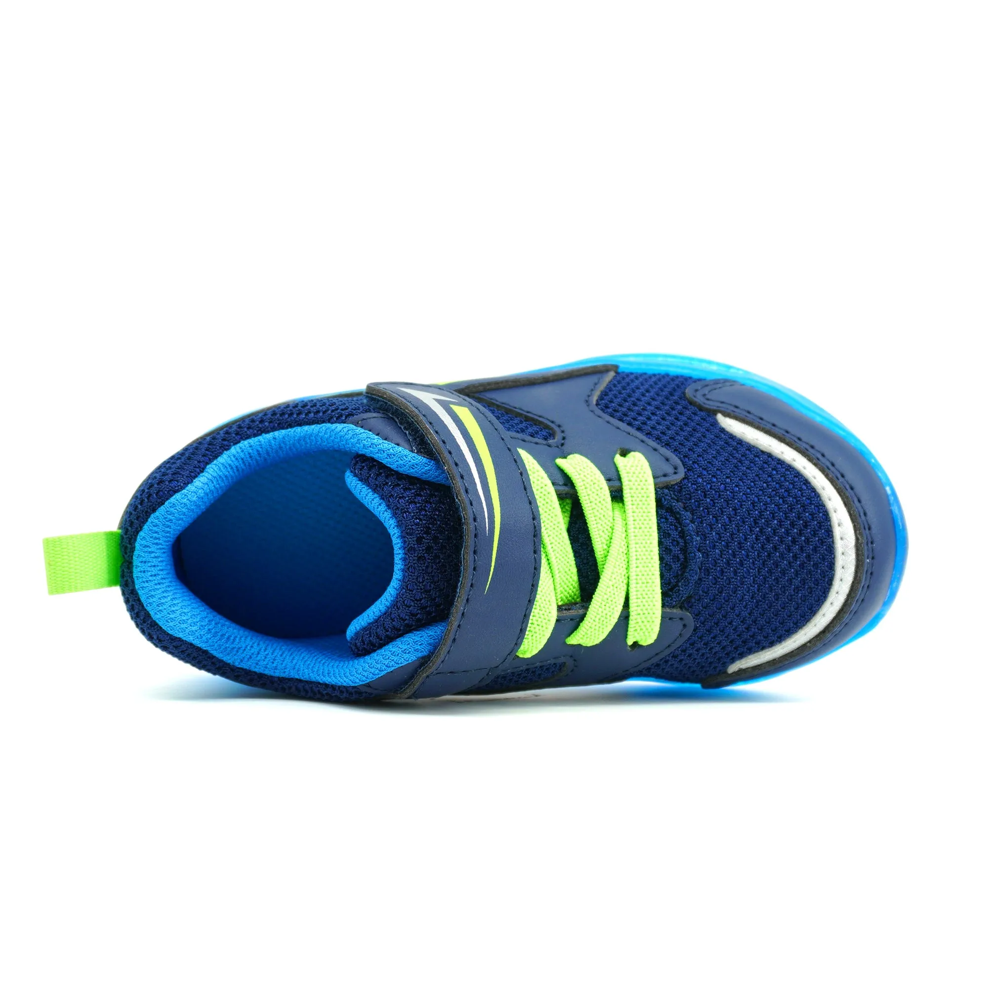 YESKIS Toddler Boys Light Up Shoes Dark Blue