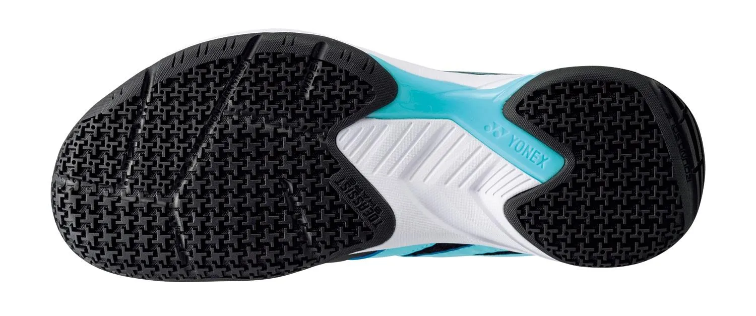 Yonex Power Cushion Cascade Accel Wide Fit Badminton Shoes - Black / Ice Blue