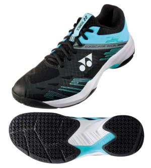 Yonex Power Cushion Cascade Accel Wide Fit Badminton Shoes - Black / Ice Blue