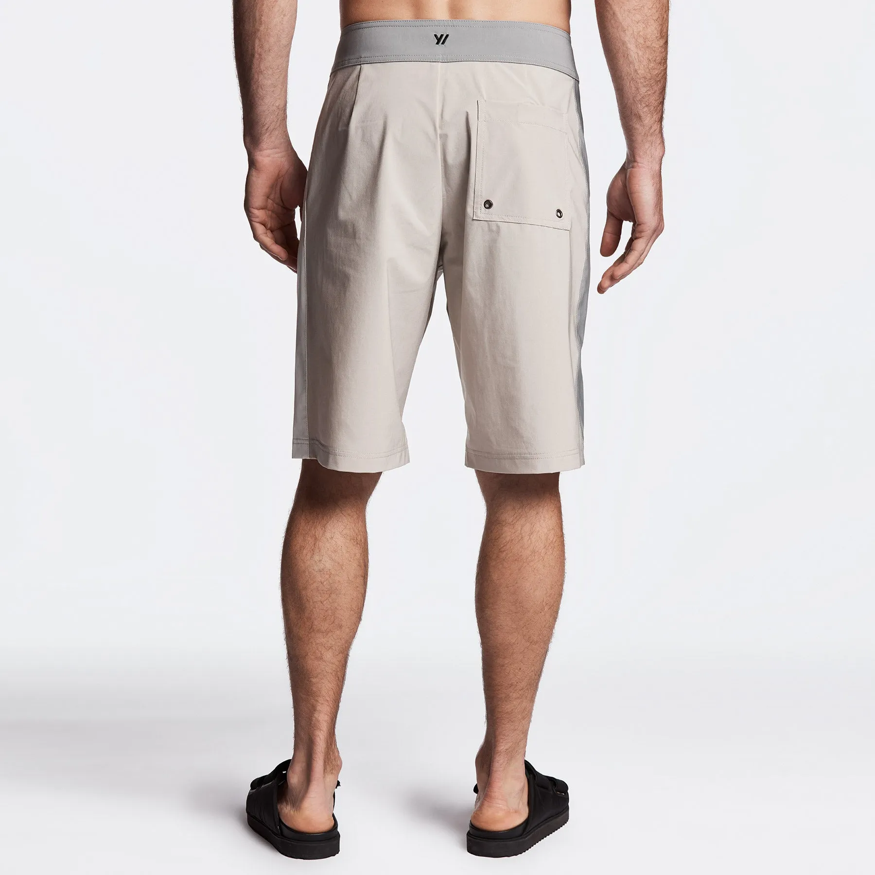 Y/OSEMITE Tri Color Boardshort - Sand/Stone/Shell