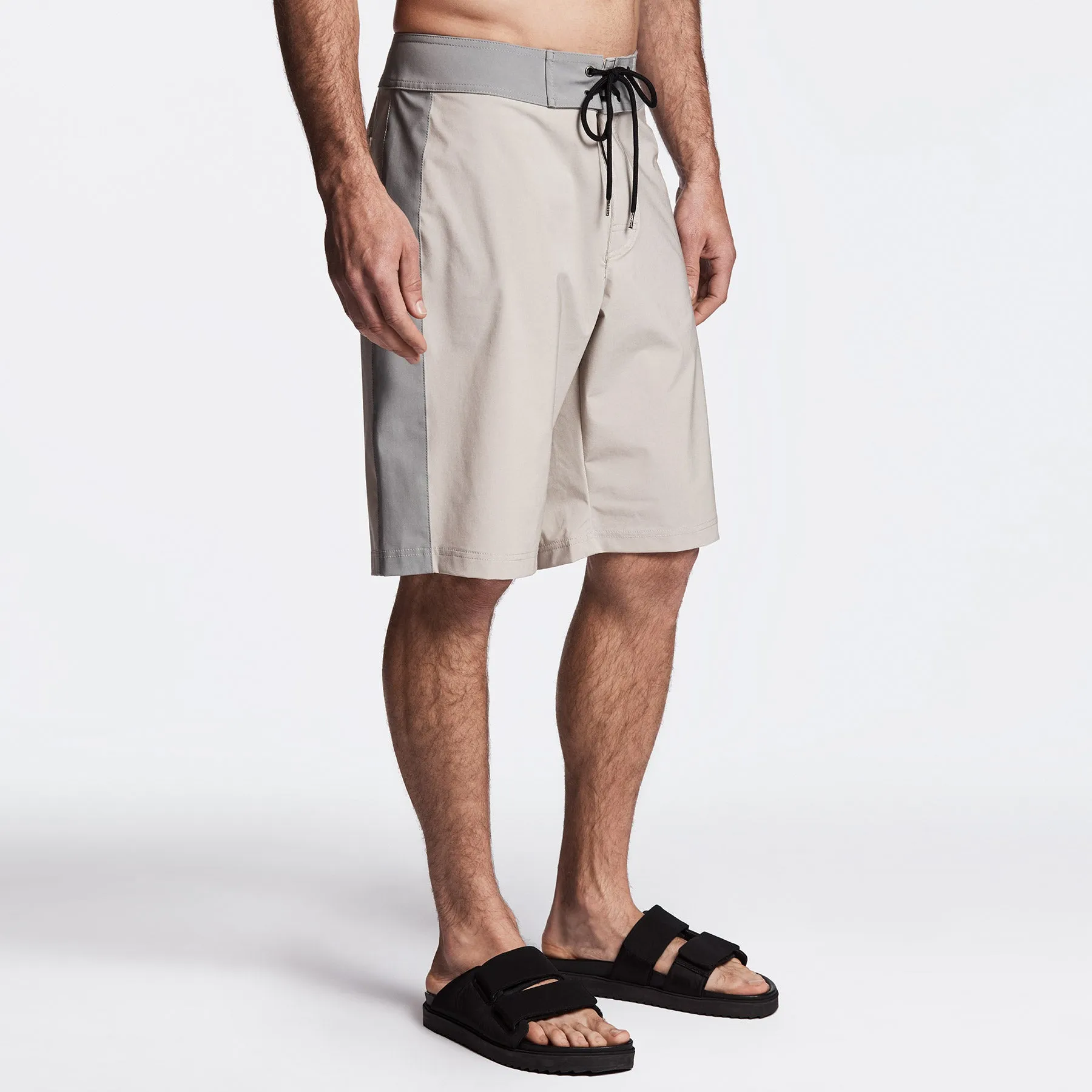 Y/OSEMITE Tri Color Boardshort - Sand/Stone/Shell
