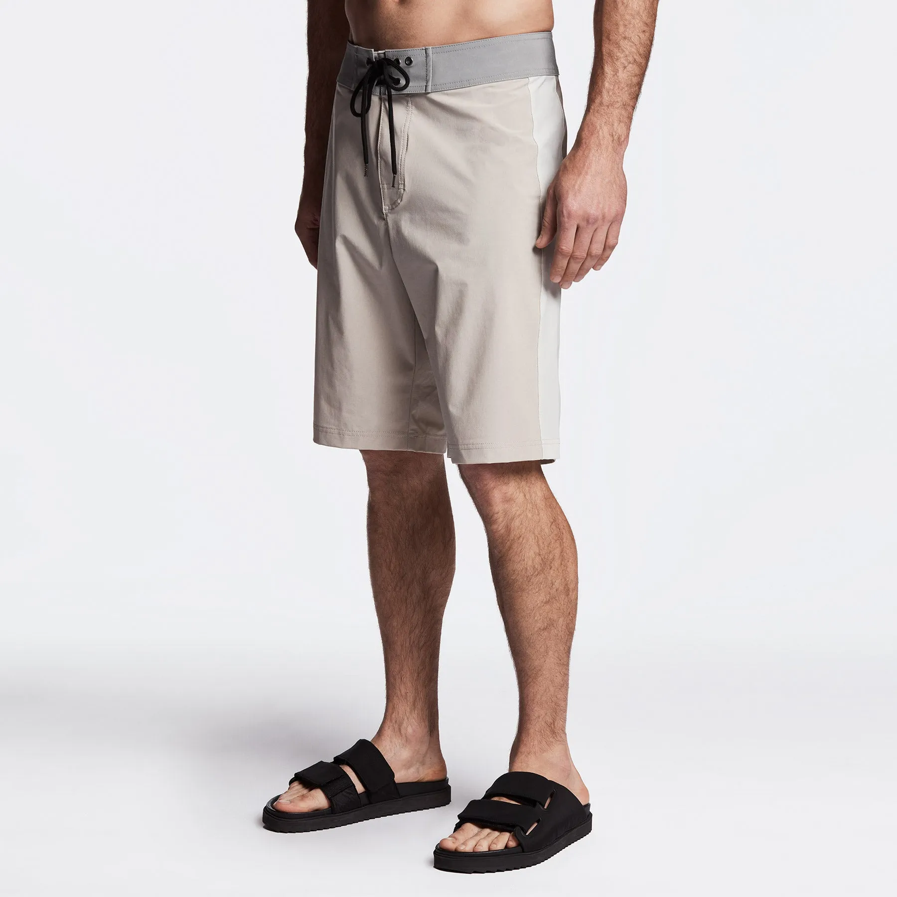 Y/OSEMITE Tri Color Boardshort - Sand/Stone/Shell
