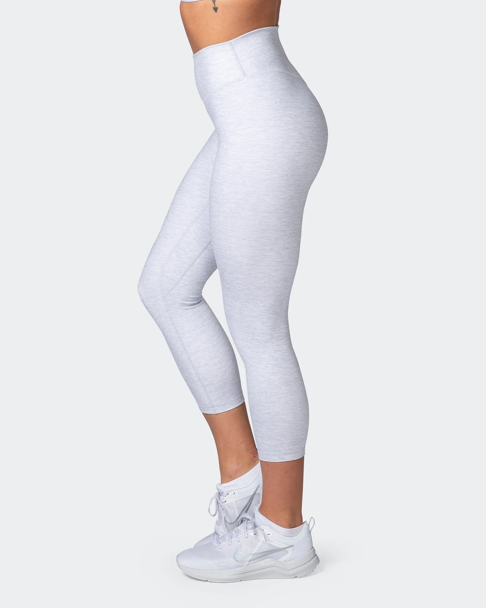 Zero Rise Everyday 7/8 Leggings - White Grey Marl