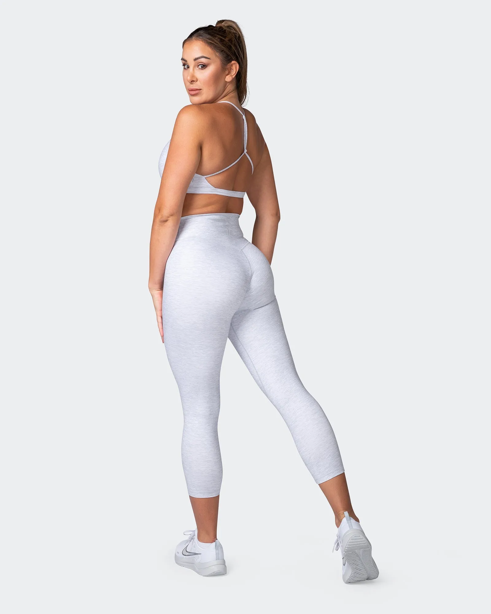 Zero Rise Everyday 7/8 Leggings - White Grey Marl