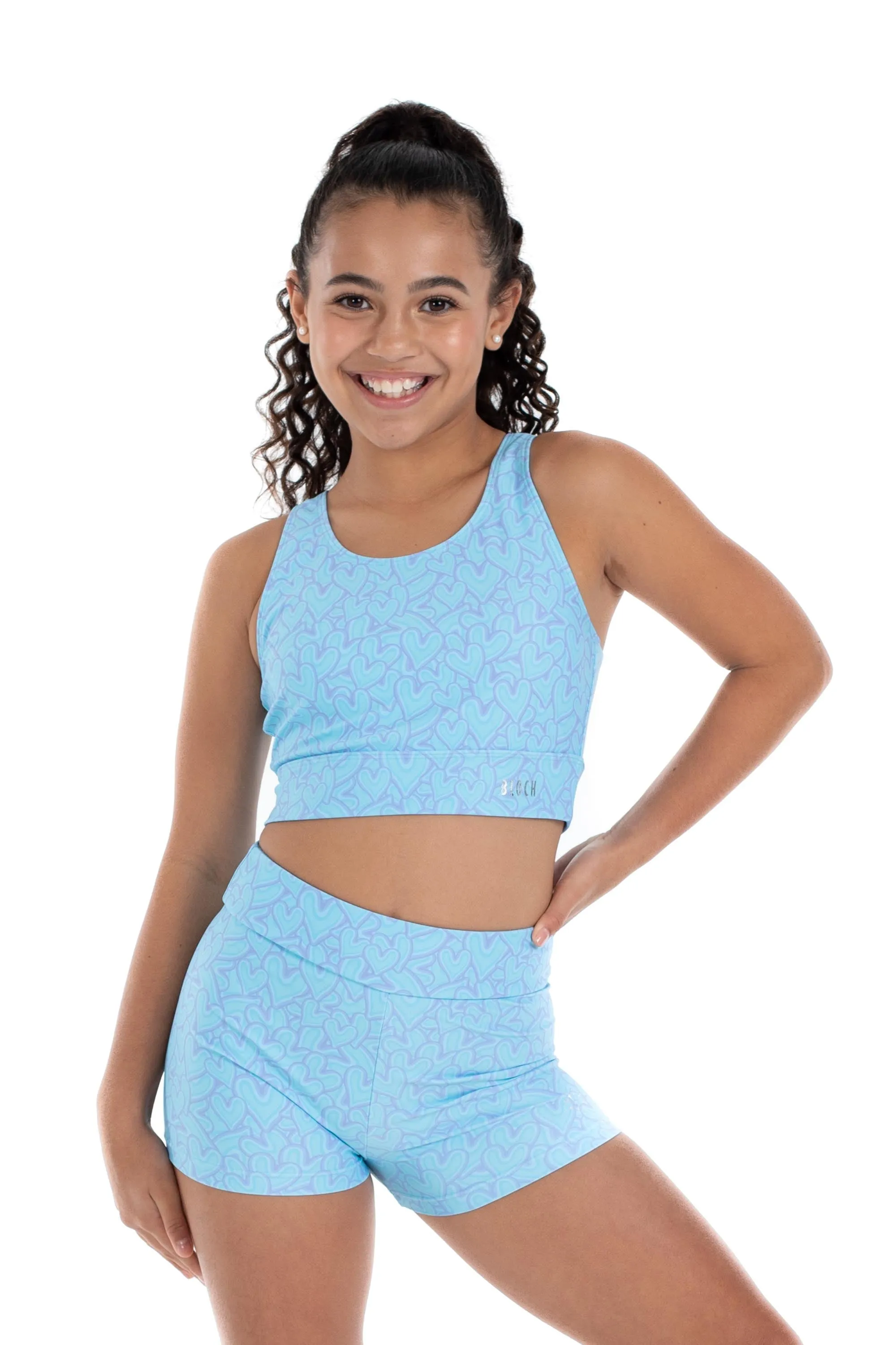 ZFM1848G4 - Bloch X Flo Active Jazz Crop Girls Tank